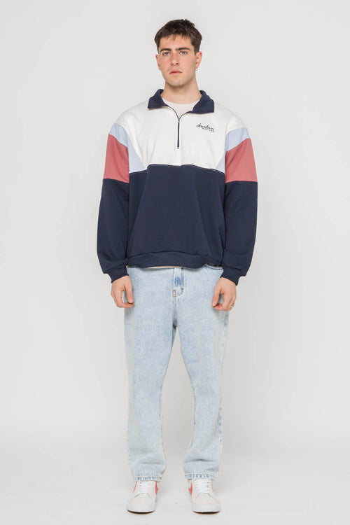 Navy/ Baby Blue/ Maroon Colin Sweatshirt