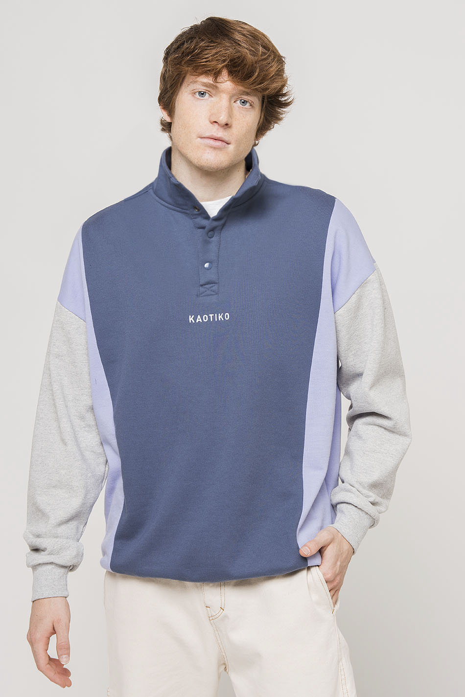 Sweat-shirt Crew Oakland Prusia / Raisin