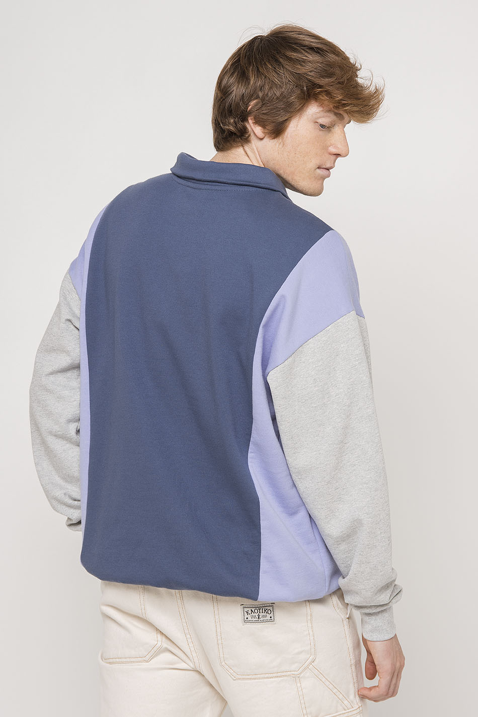 Sweat-shirt Crew Oakland Prusia / Raisin