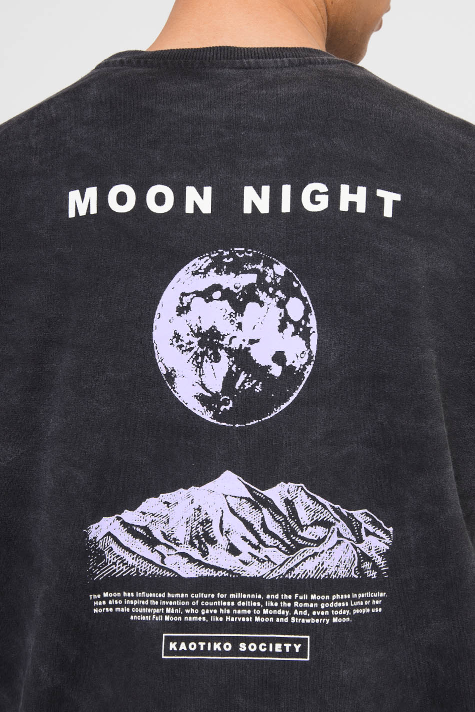 Pullover Washed Moon Night Black