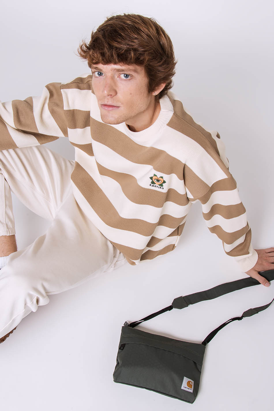 Anibal Stripes Pullover Beige
