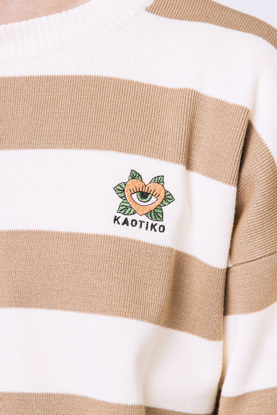 Anibal Stripes Pullover Beige