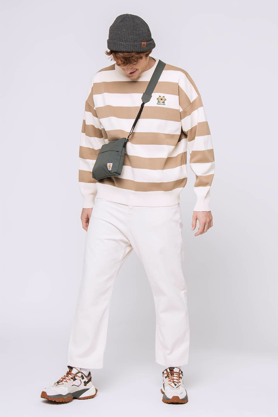 Anibal Stripes Pullover Beige