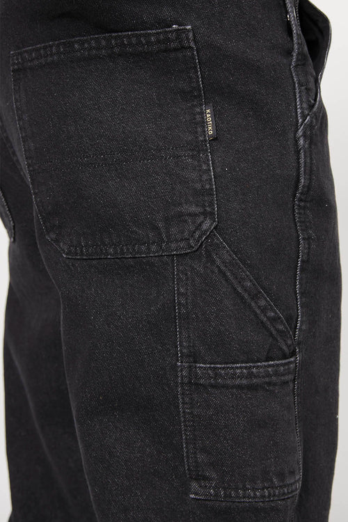 Salopette washed Black Denim