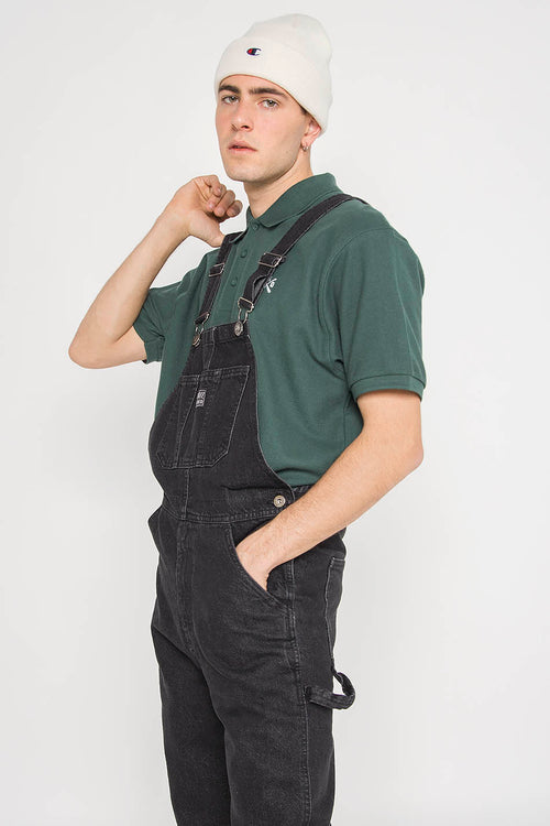 Salopette washed Black Denim