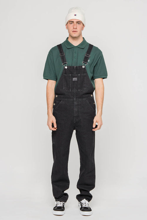 Salopette washed Black Denim