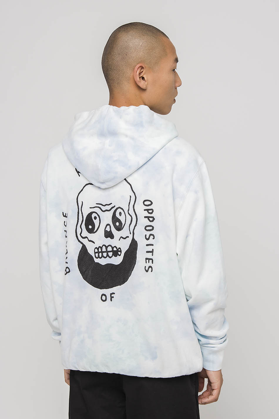 Hoodie RVCA Benji Skull Blumble Tie Dye
