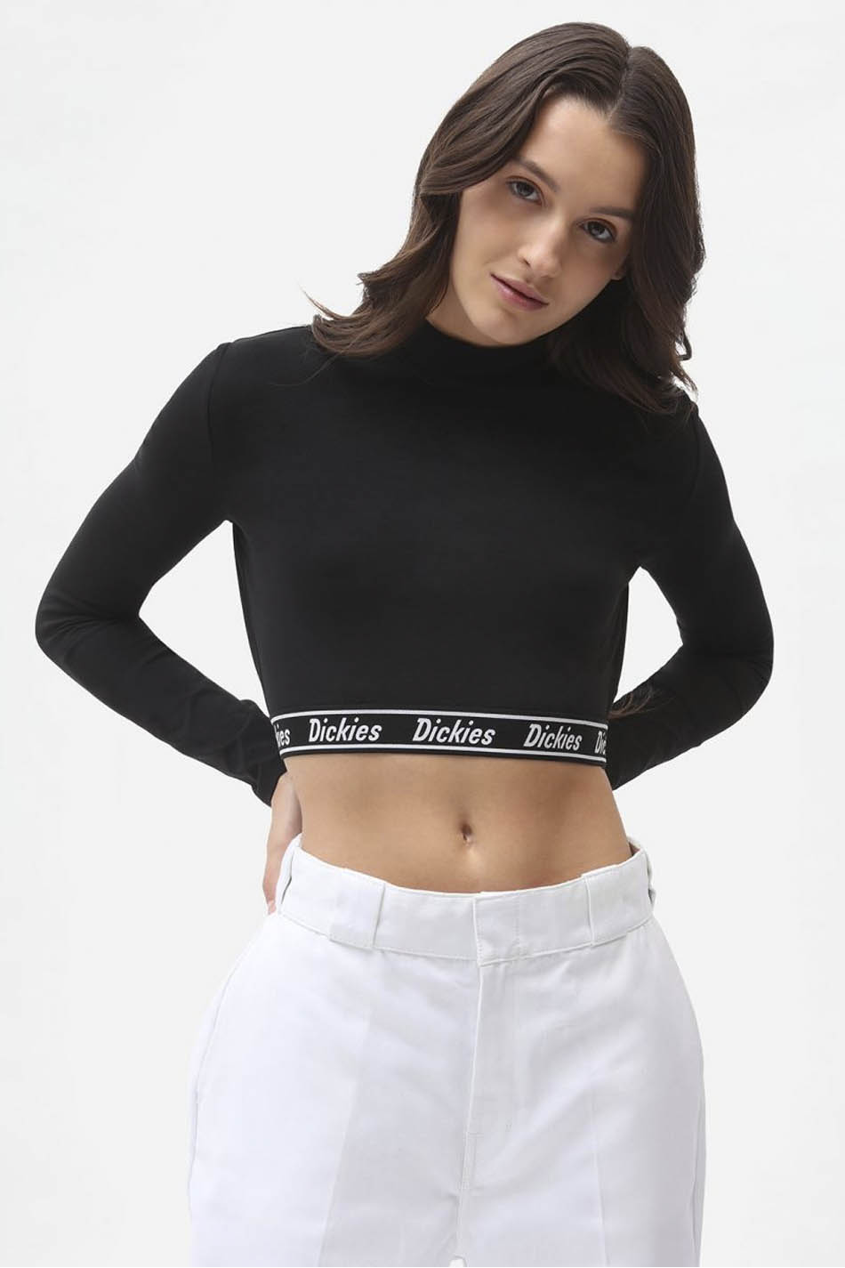 Dickies Petersburg Crop-T-Shirt Schwarz