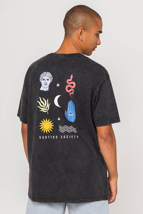 T-shirt Washed Greek Elements