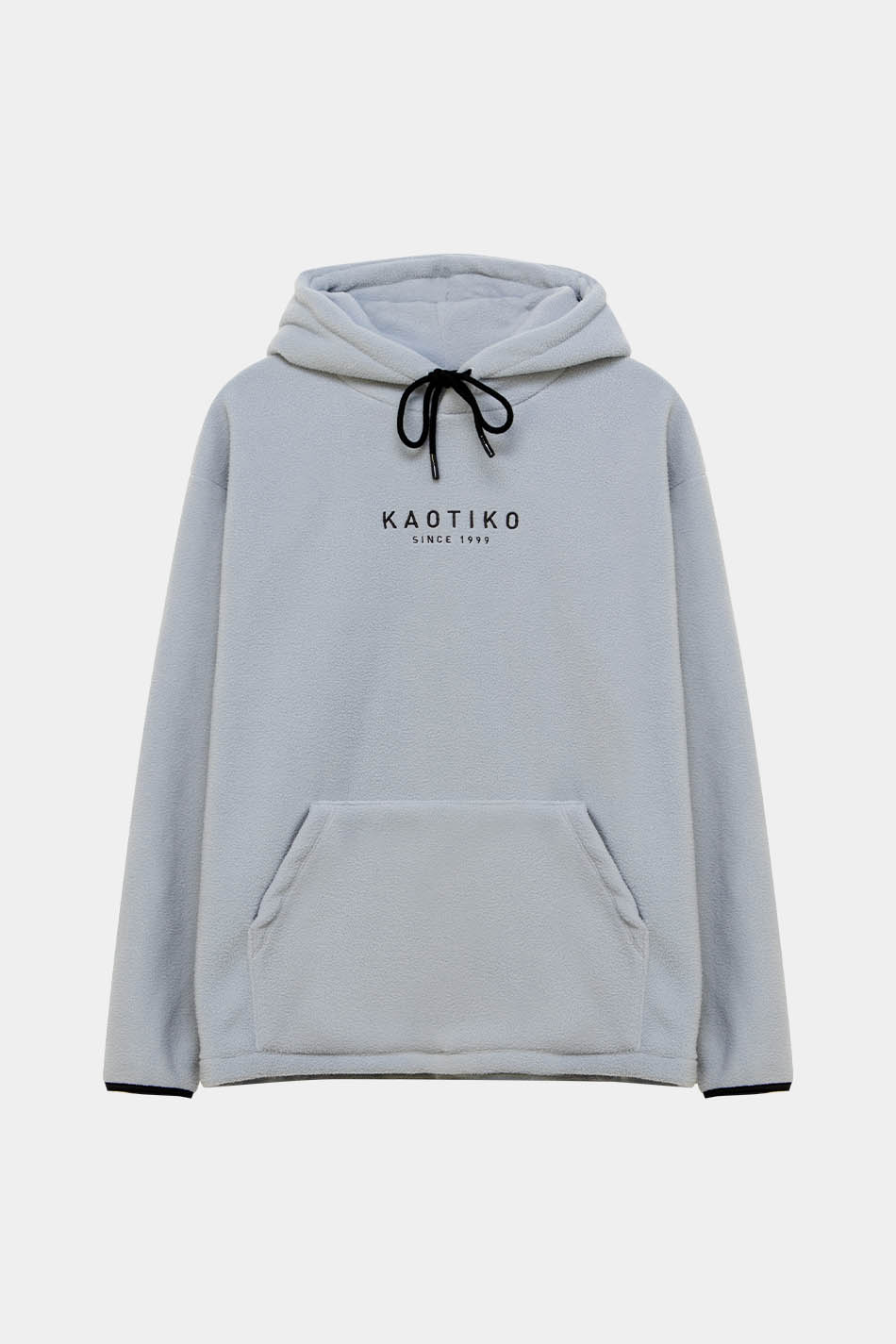 Graues Kapuzenfleece