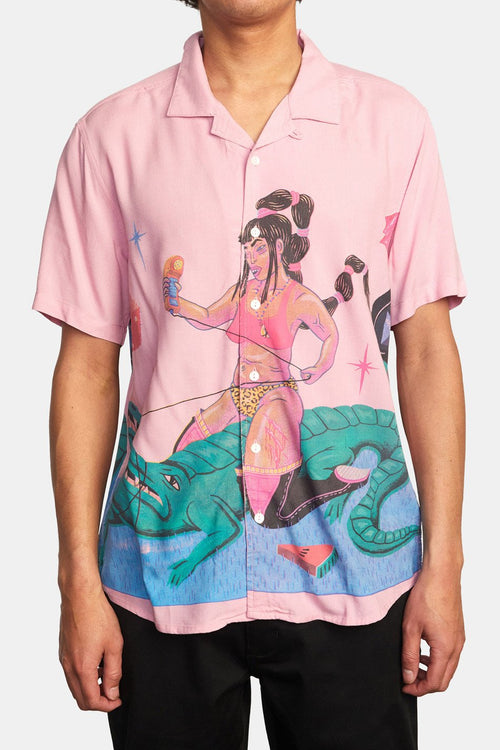 RVCA LP x KLW Gator Short Sleeve Hemd