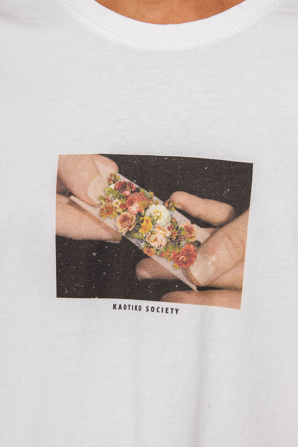 Washed T-Shirt Smoke Flowers