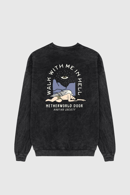 Washed Netherworld Door Sweatshirt