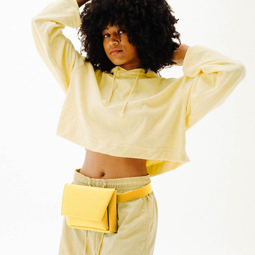 Yellow Walk With Me Belt Bag