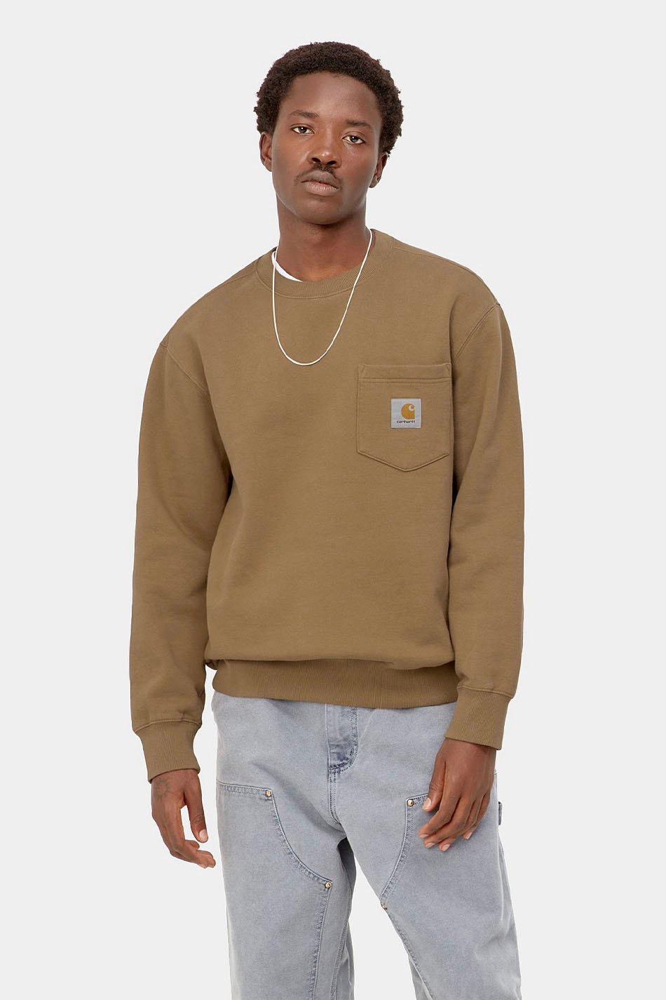 Sweatshirt Carhartt WIP Pocket Braun