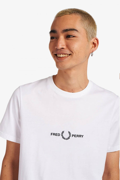 Fred Perry T-Shirt mit Stickerei