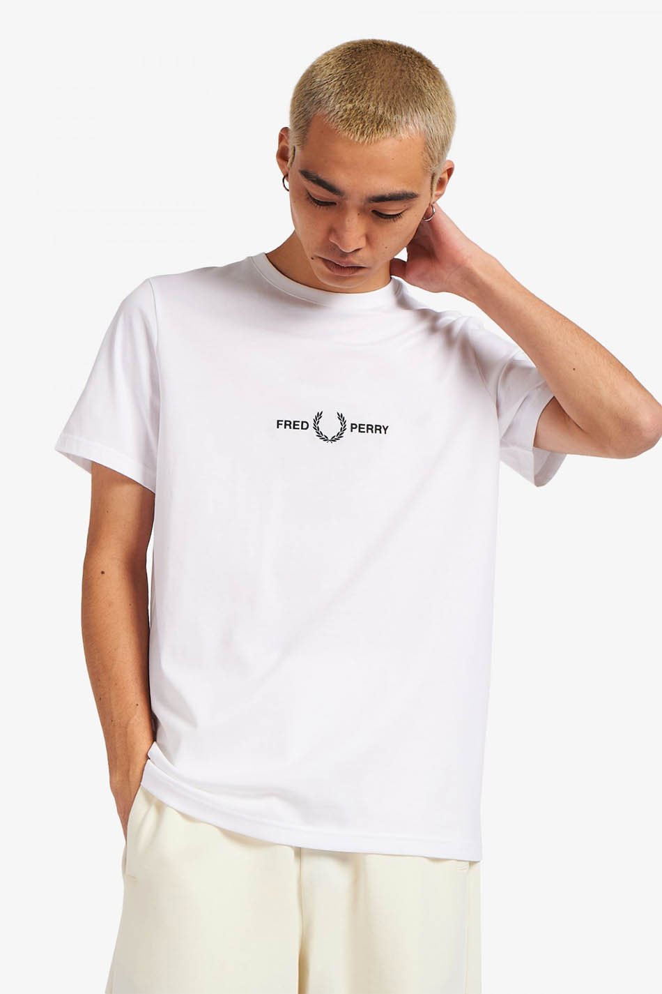 Fred Perry T-Shirt mit Stickerei