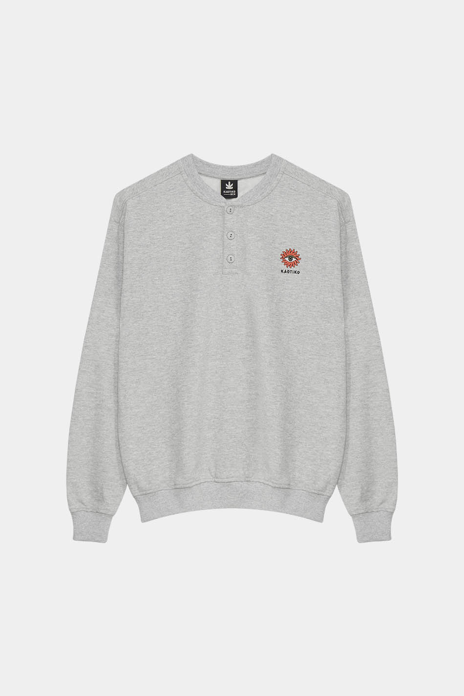 Sun Eye Buttons Pullover