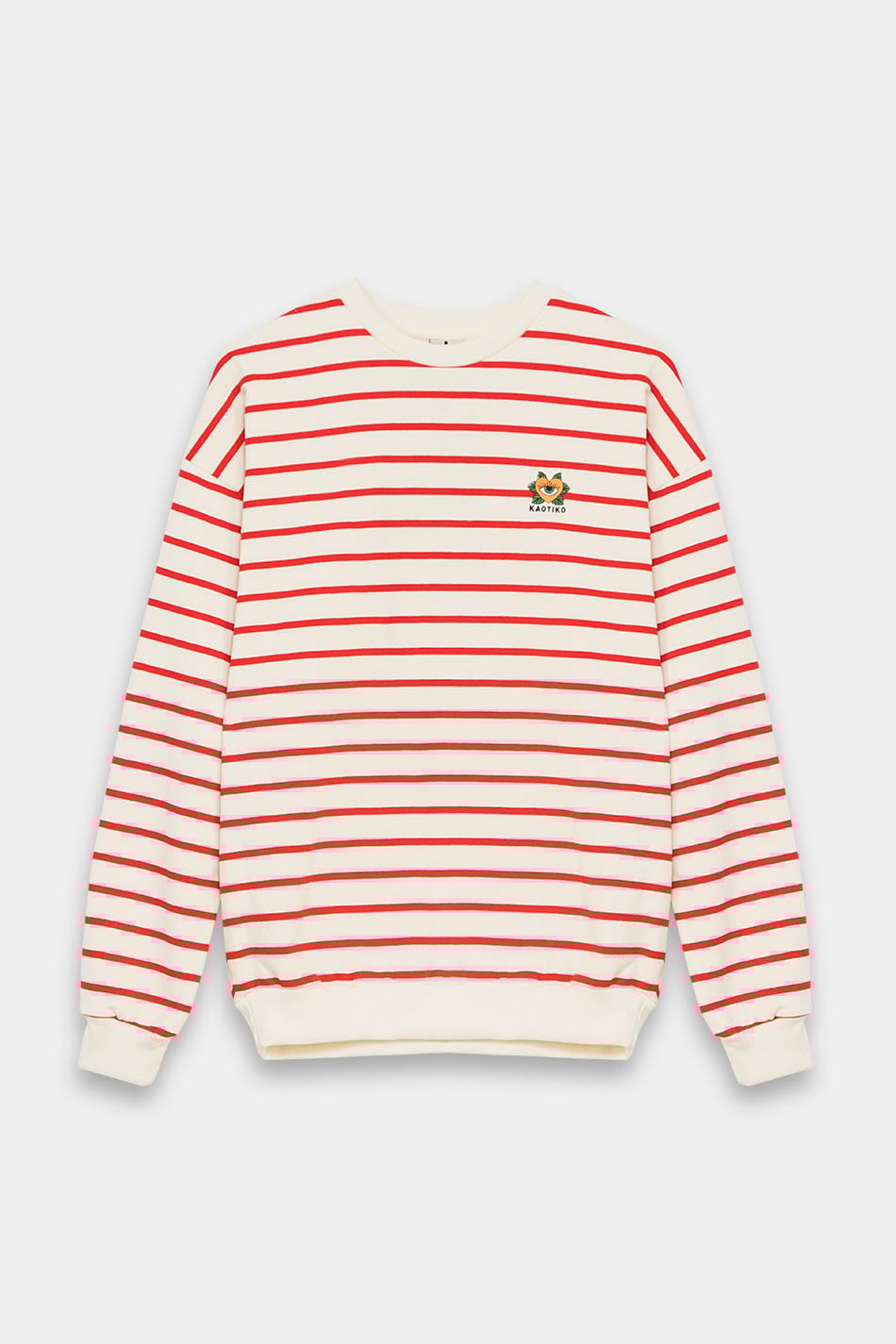 Heart Stripes Red Pullover
