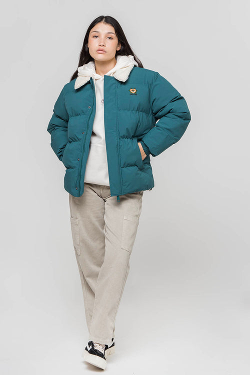 Blouson Puffer Heart Jade