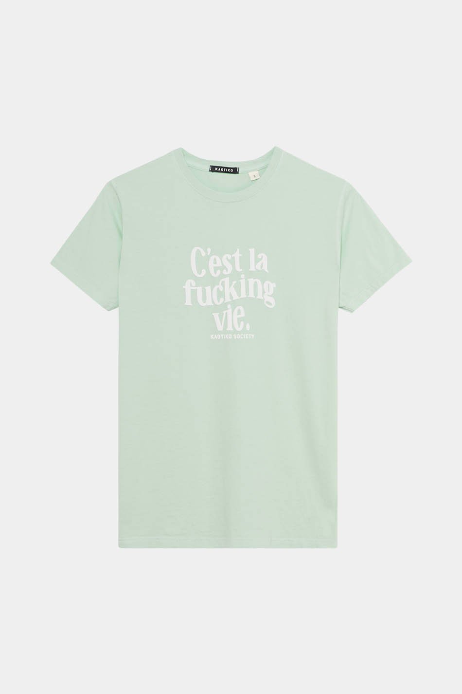 Washed C'est La Vie Green T-Shirt