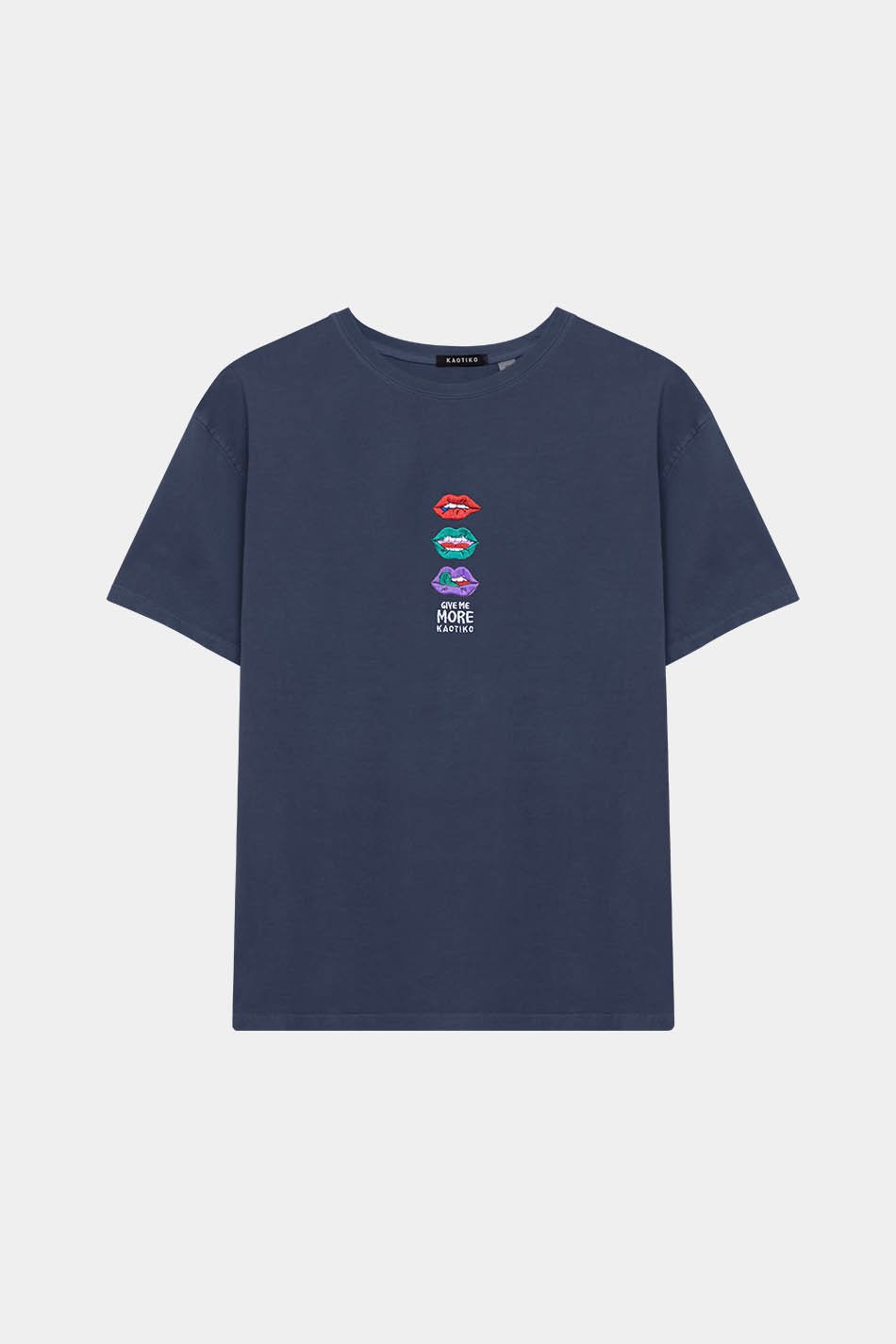 Tee-shirt Washed Mouth Colors