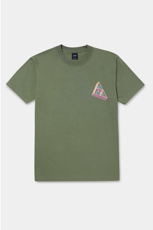 T-shirt Huf Based Triple Triangle Olive