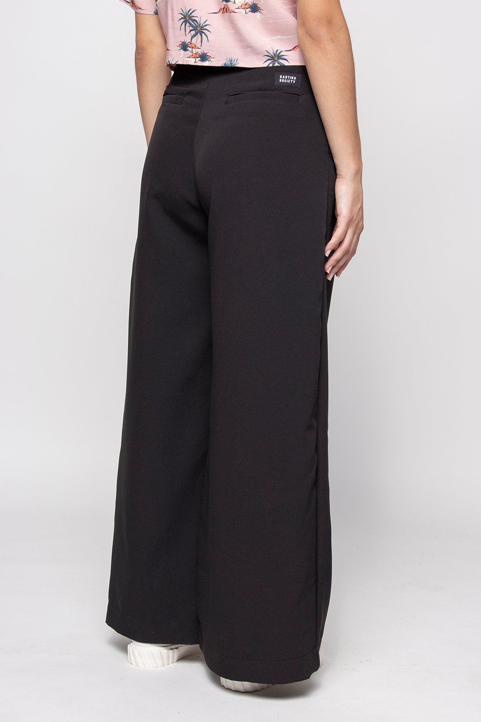 Pantalón Wide Leg Pinzas Black