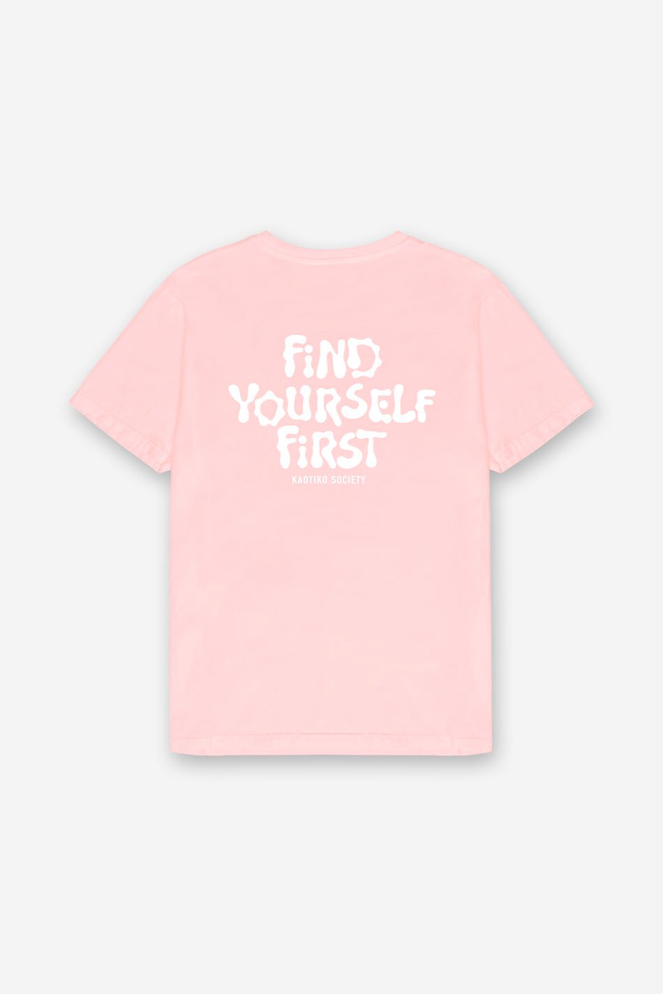 Camiseta Washed Find Yourself Pink