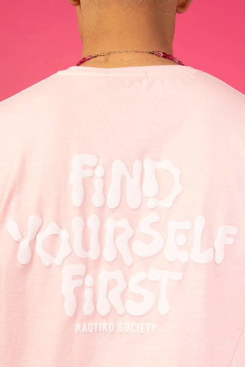 Pink Find Yourself Washed T-Shirt