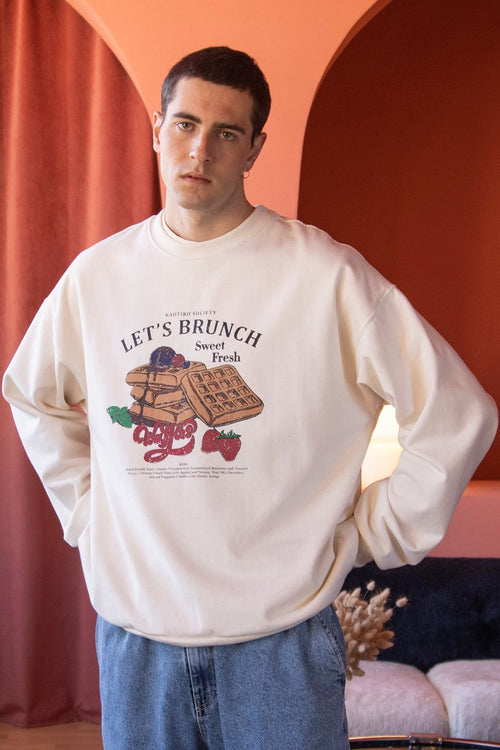 Ivory Let’s Brunch Sweatshirt