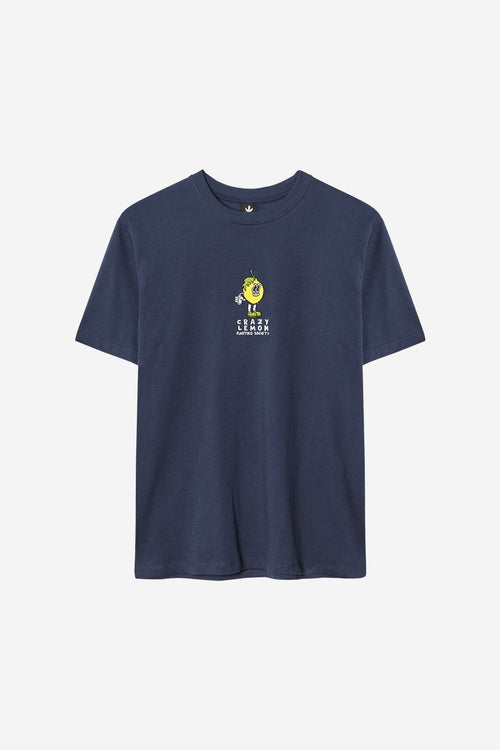 T-shirt Crazy Lemon Bleu marine