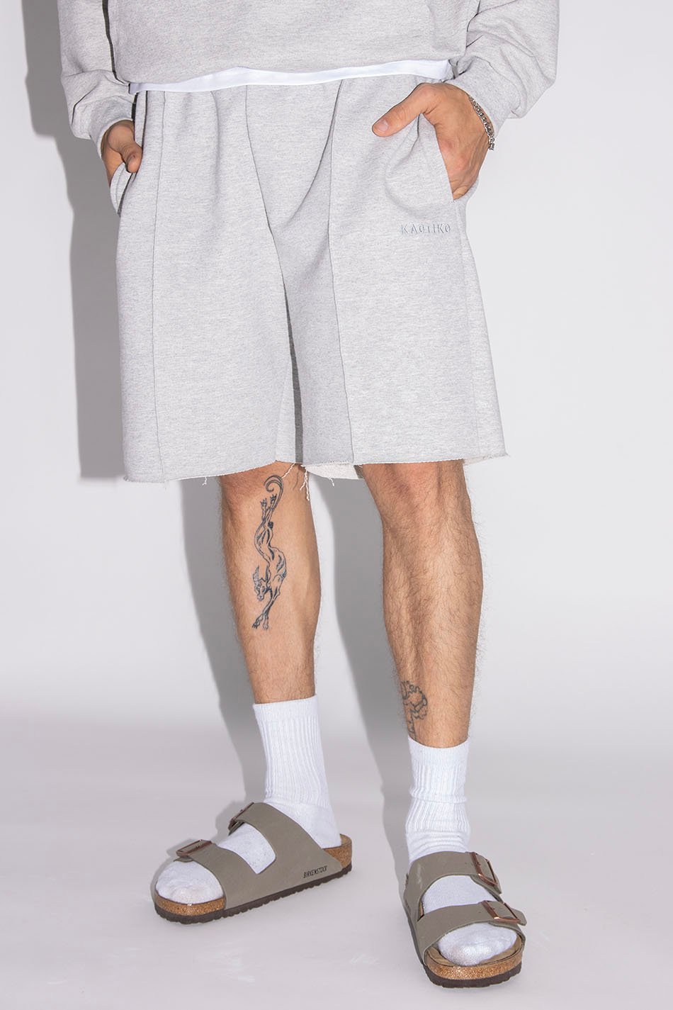 Grey Kanye Bermuda Shorts