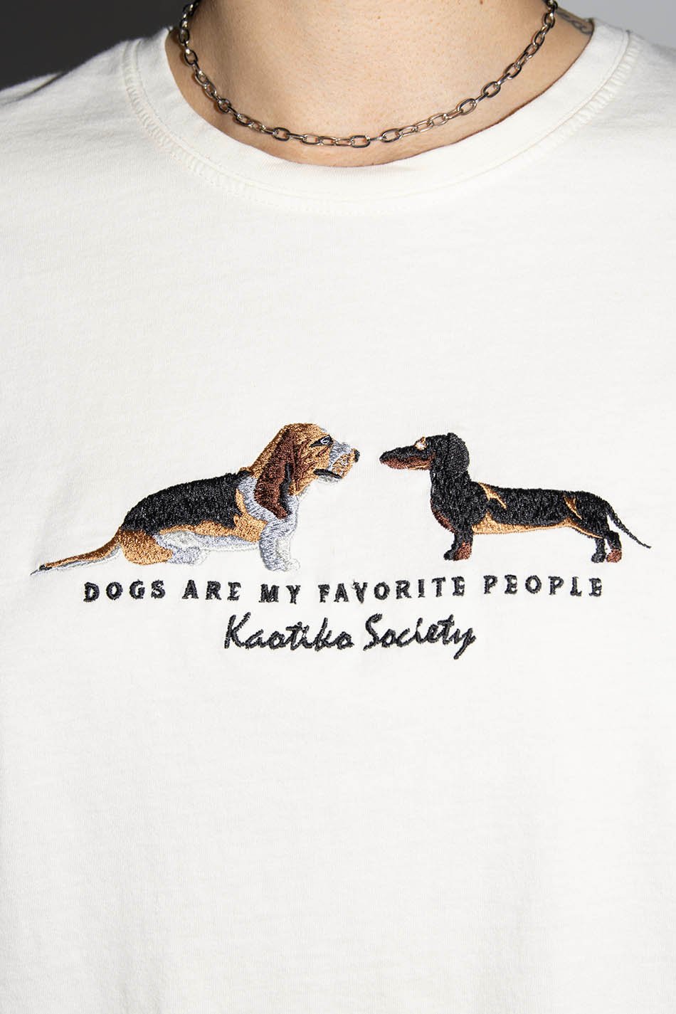 T-shirt Washed Puppies Ivoiry