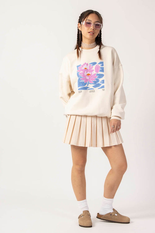 Water Lily Organic Cotton Sweatshirt