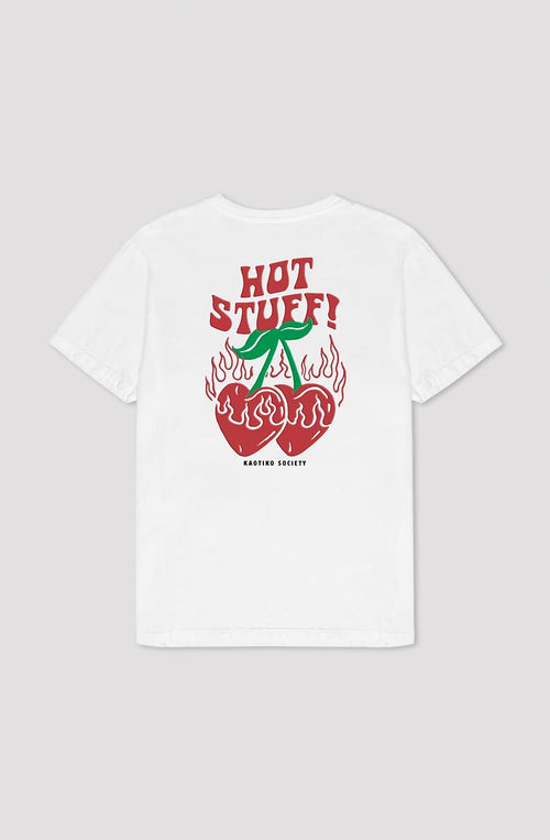 Hot Stuff Washed T-Shirt Weiß