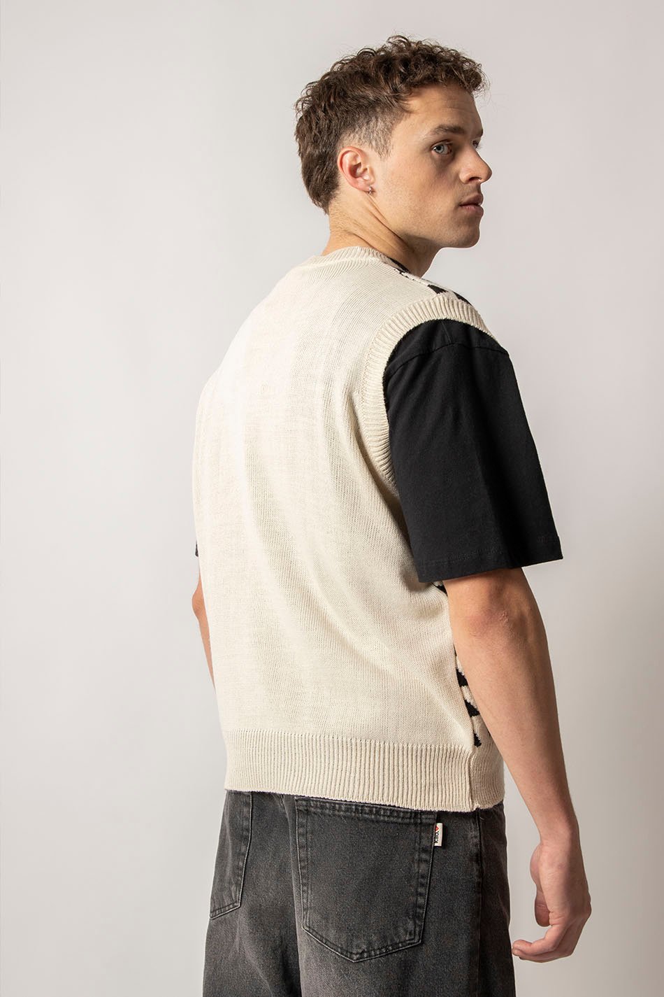 VEST VERMONT IVORY/BLACK