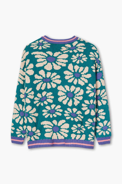 Pull Flowers Green/Blue