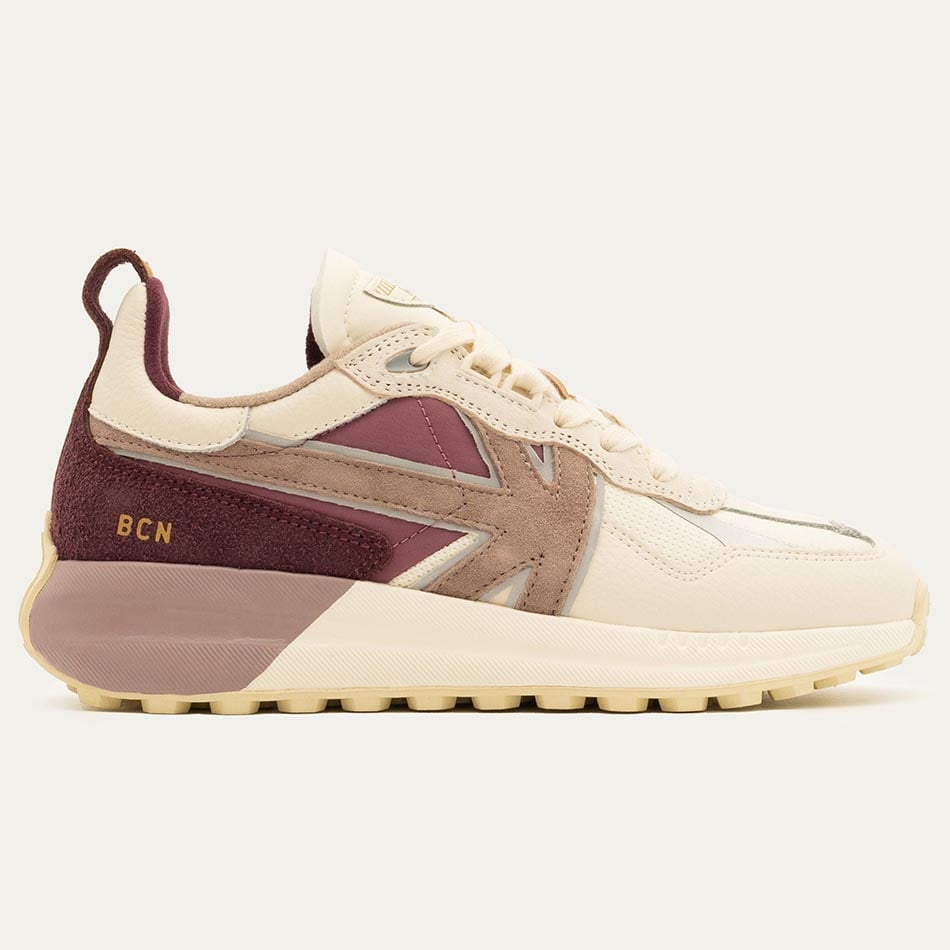 Kaotiko Detroit Turnschuhe in Beige und Rosa