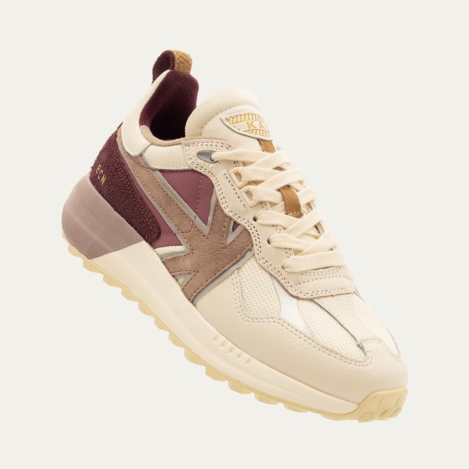 Kaotiko Detroit Turnschuhe in Beige und Rosa