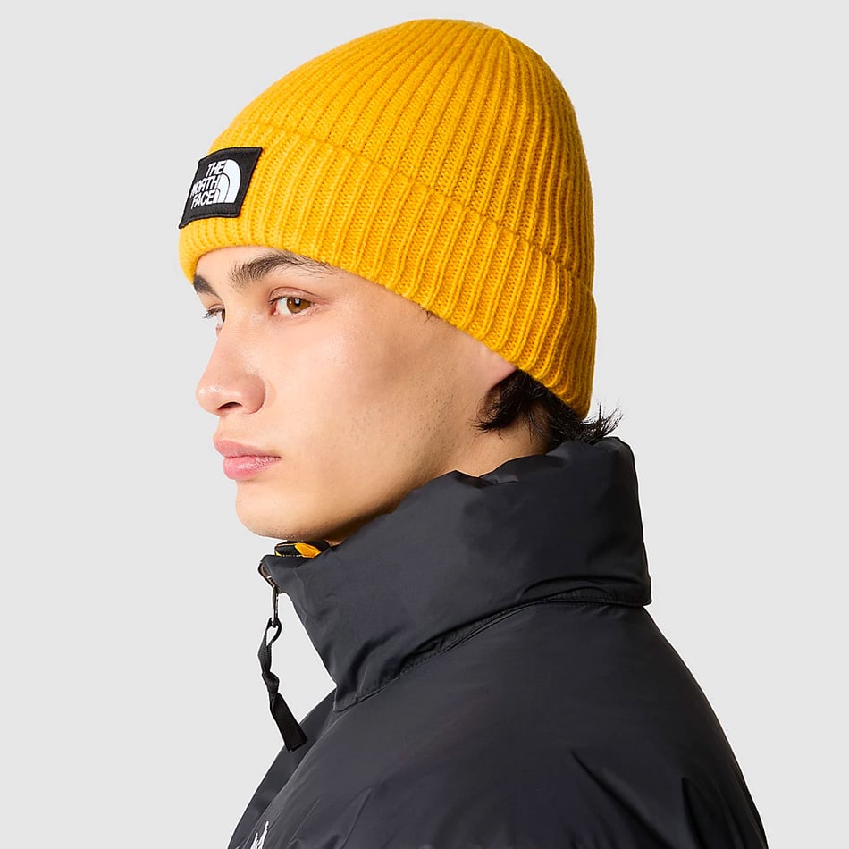 Mütze The North Face Logo Box Cuffed Yellow