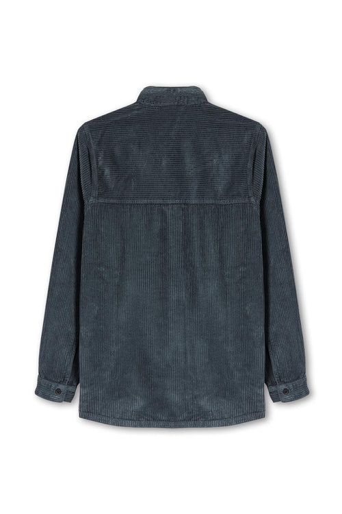 T-Shirt Corduroy Minimal Bluish-Grey