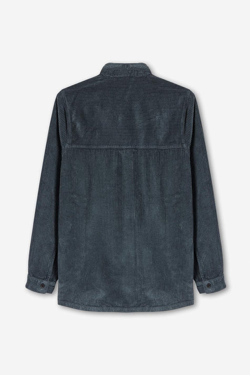 T-Shirt Corduroy Minimal Bluish-Grey