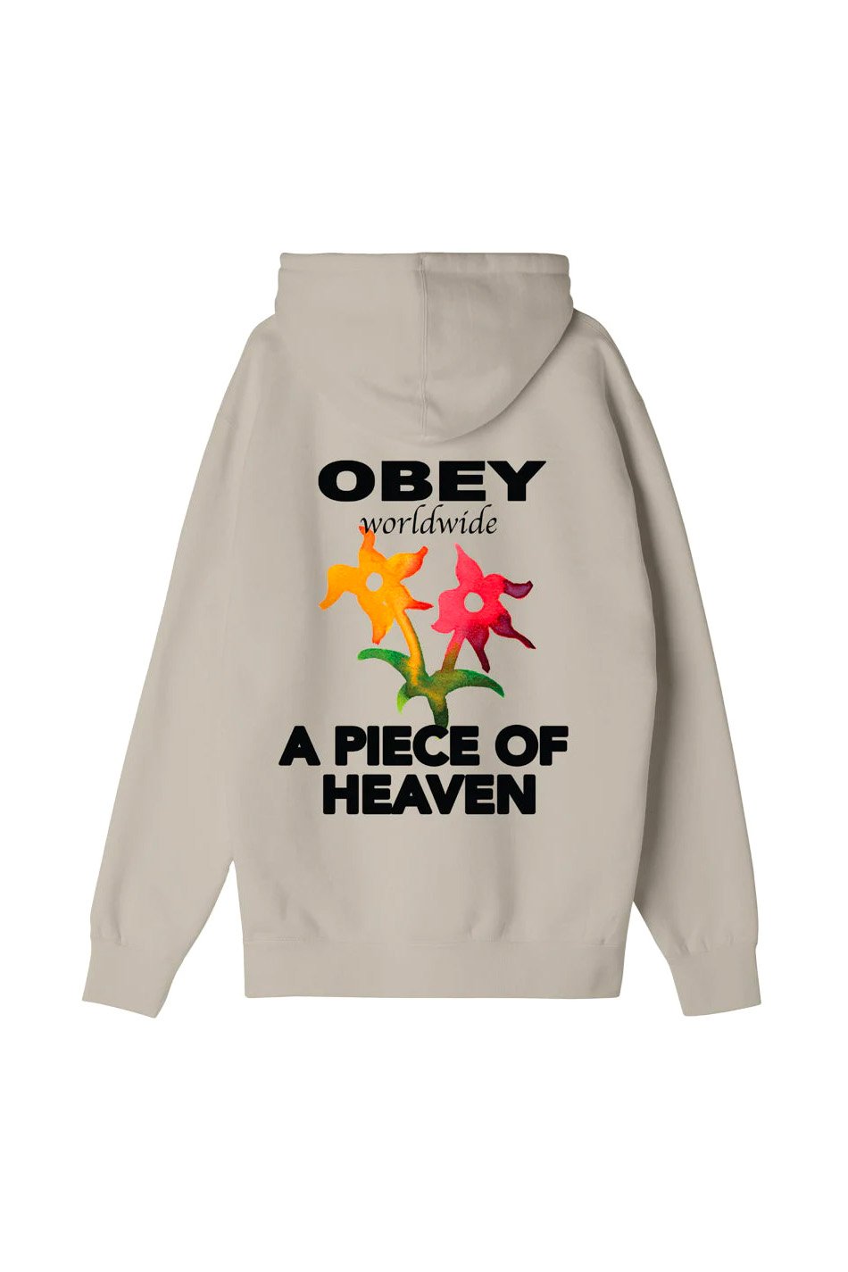 Sweat-shirt Obey A Piece of Heaven Silver Grey