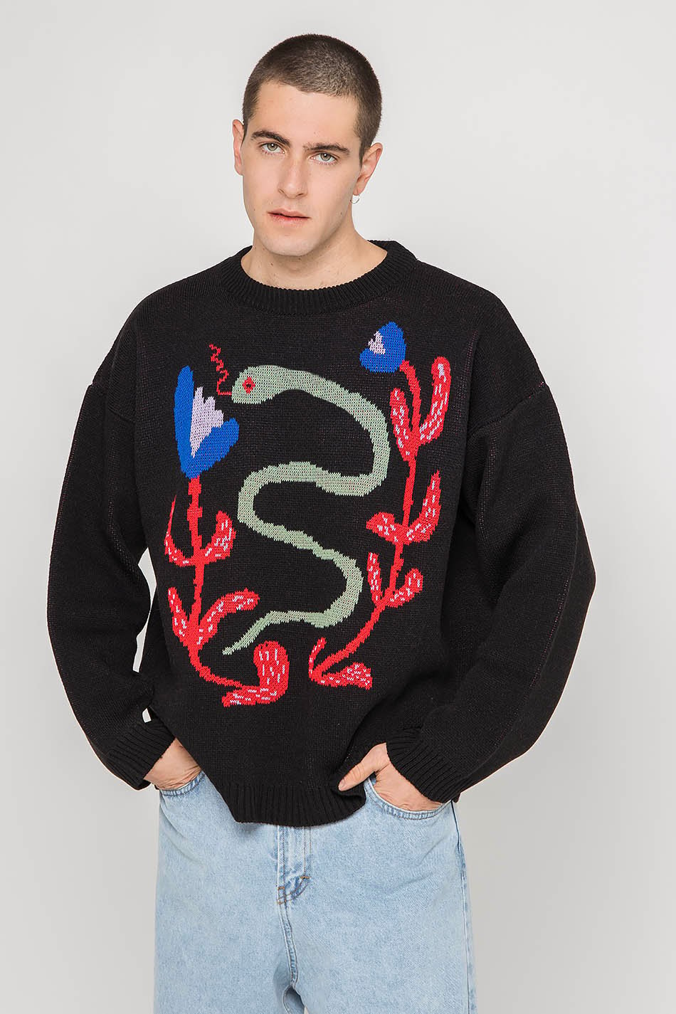 Pull Snake Flowers Black