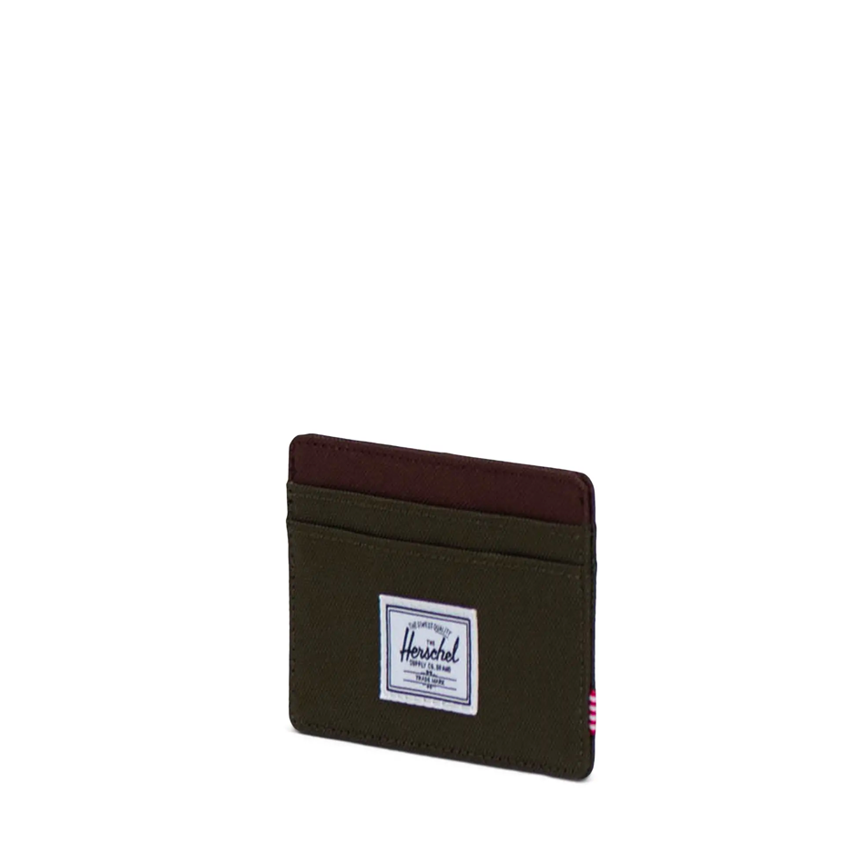 Porte-cartes Herschel Charlie Ivy Green / Chicory Coffee