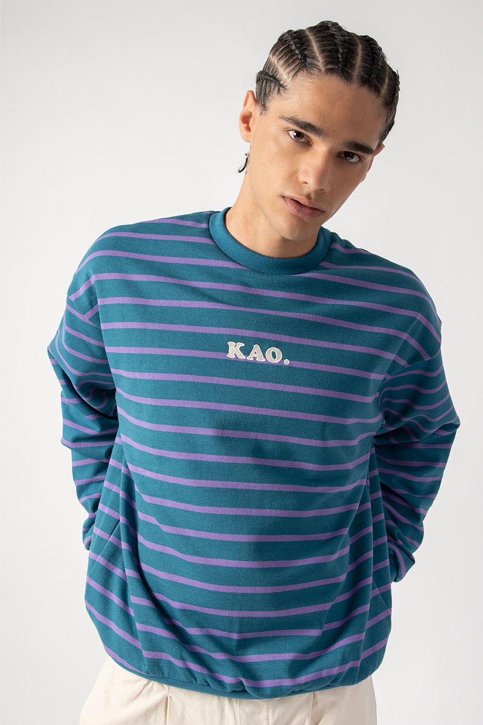 Stripes Kao Sweatshirt Spuce