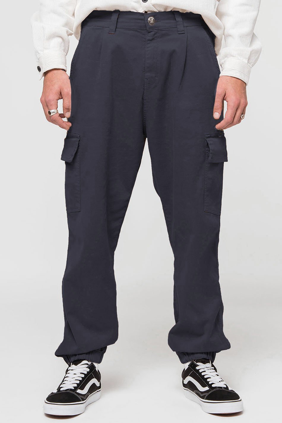 Navy Cuba Cargo Trousers