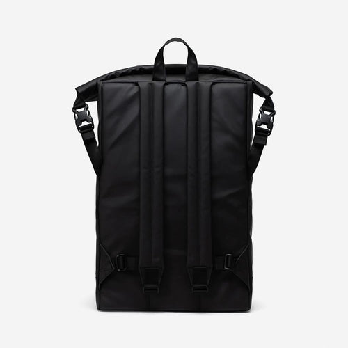 Herschel Roll Top Black Rucksack