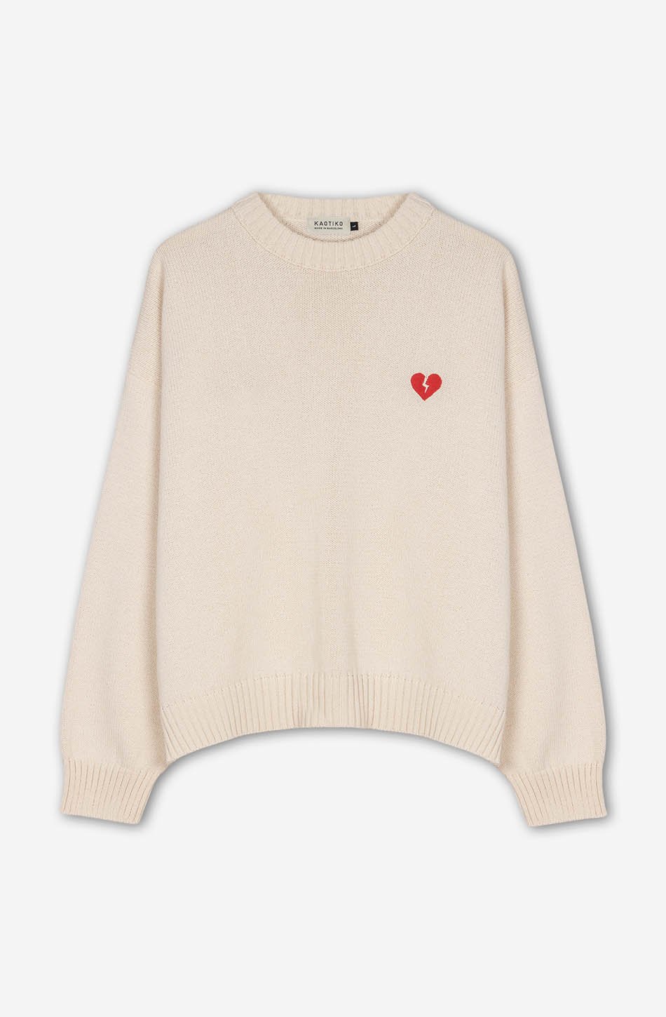 Pullover Broken Heart Ivory
